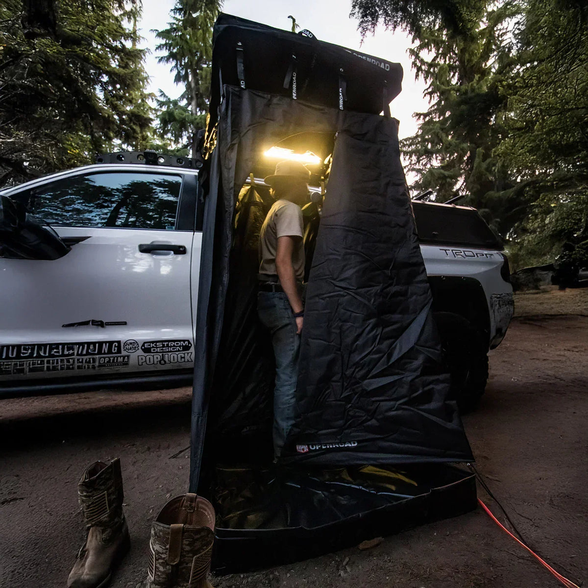 OPENROAD Quick-Open Shower/Privacy Awning