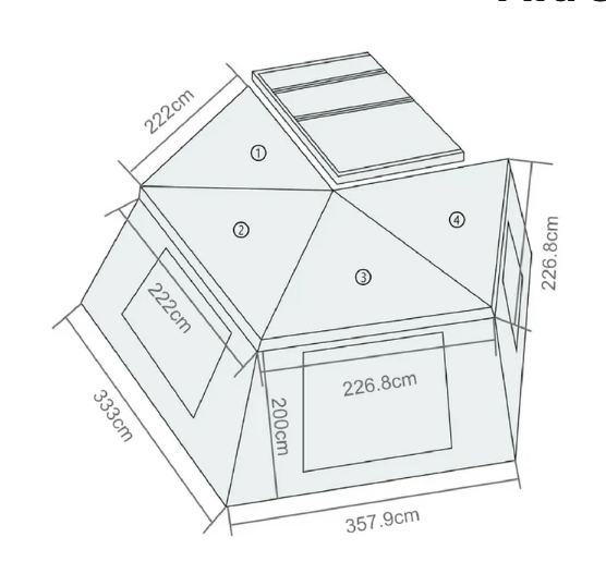 Sidewalls Kit Only: OPENROAD 270 Awning