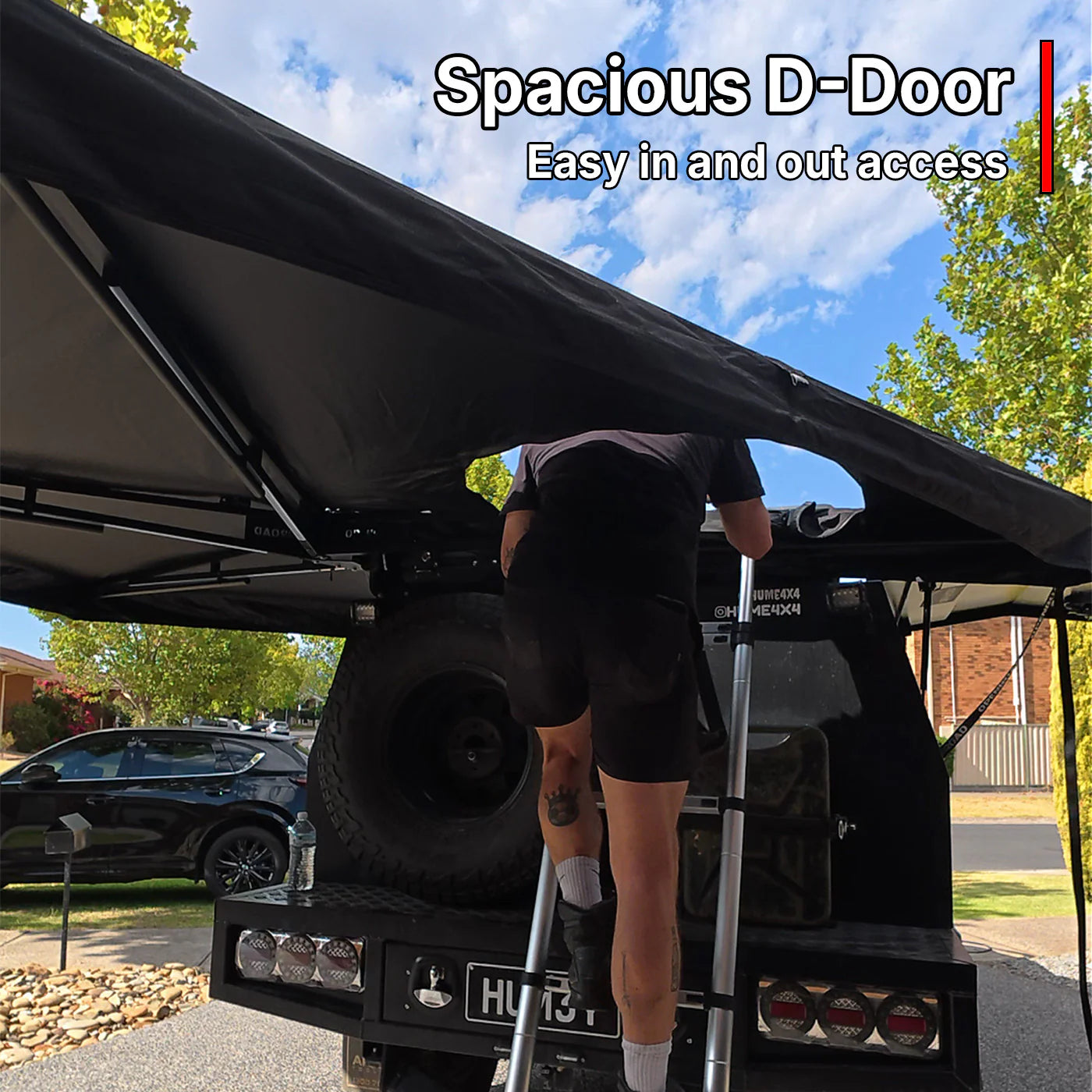 OPENROAD 270 Degree Awning With Zippered D-Door