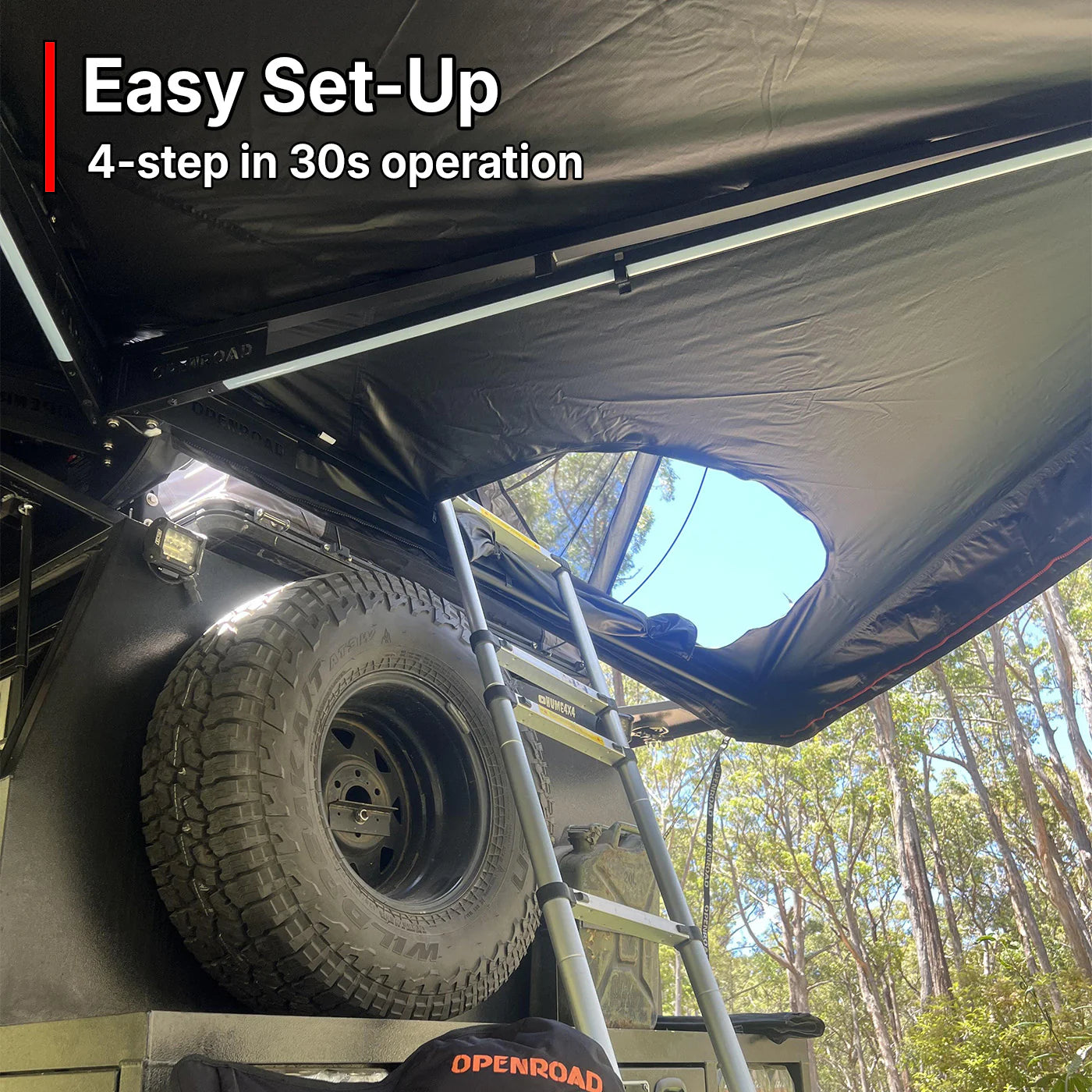 OPENROAD 270 Degree Awning With Zippered D-Door