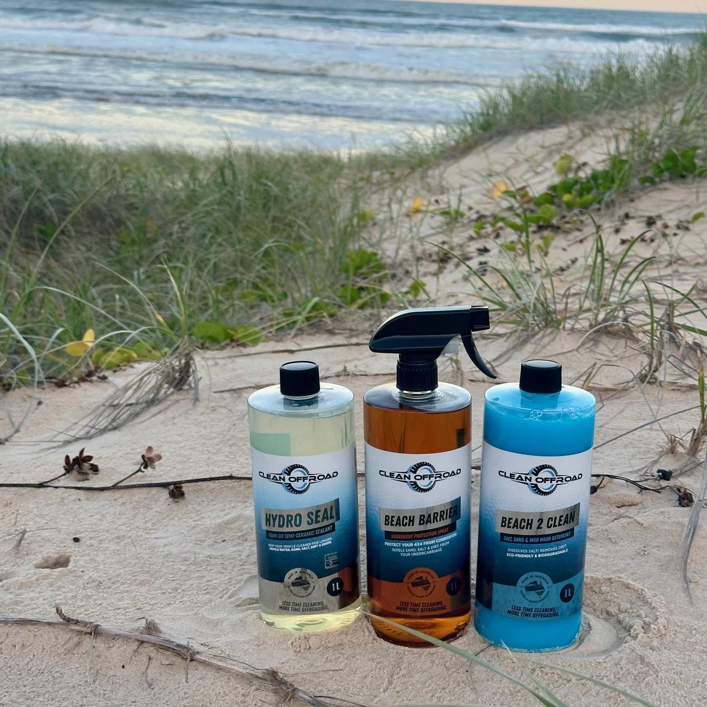 Offroad Trio: Beach 2 Clean, Beach Barrier & Hydro Seal