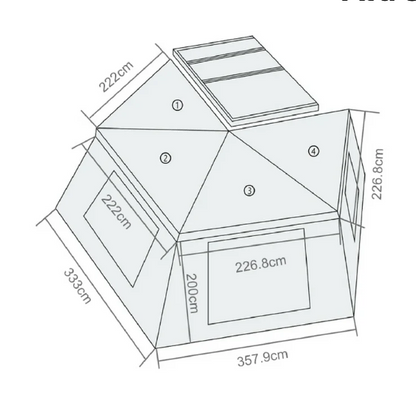 Sidewalls Kit Only: OPENROAD 270 Awning