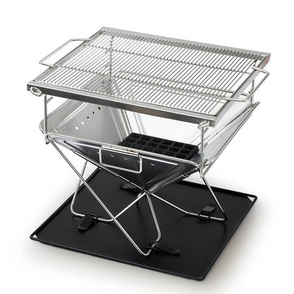 NNEDSZ  Camping Fire Pit Portable Folding Stainless Steel Stove Outdoor Pits-0