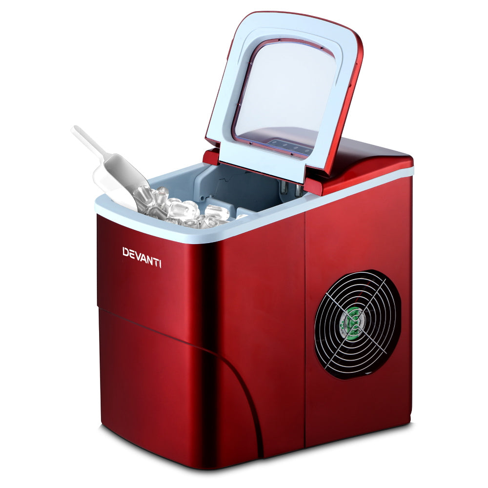 Devanti 12kg Portable Ice Cube Maker Machine