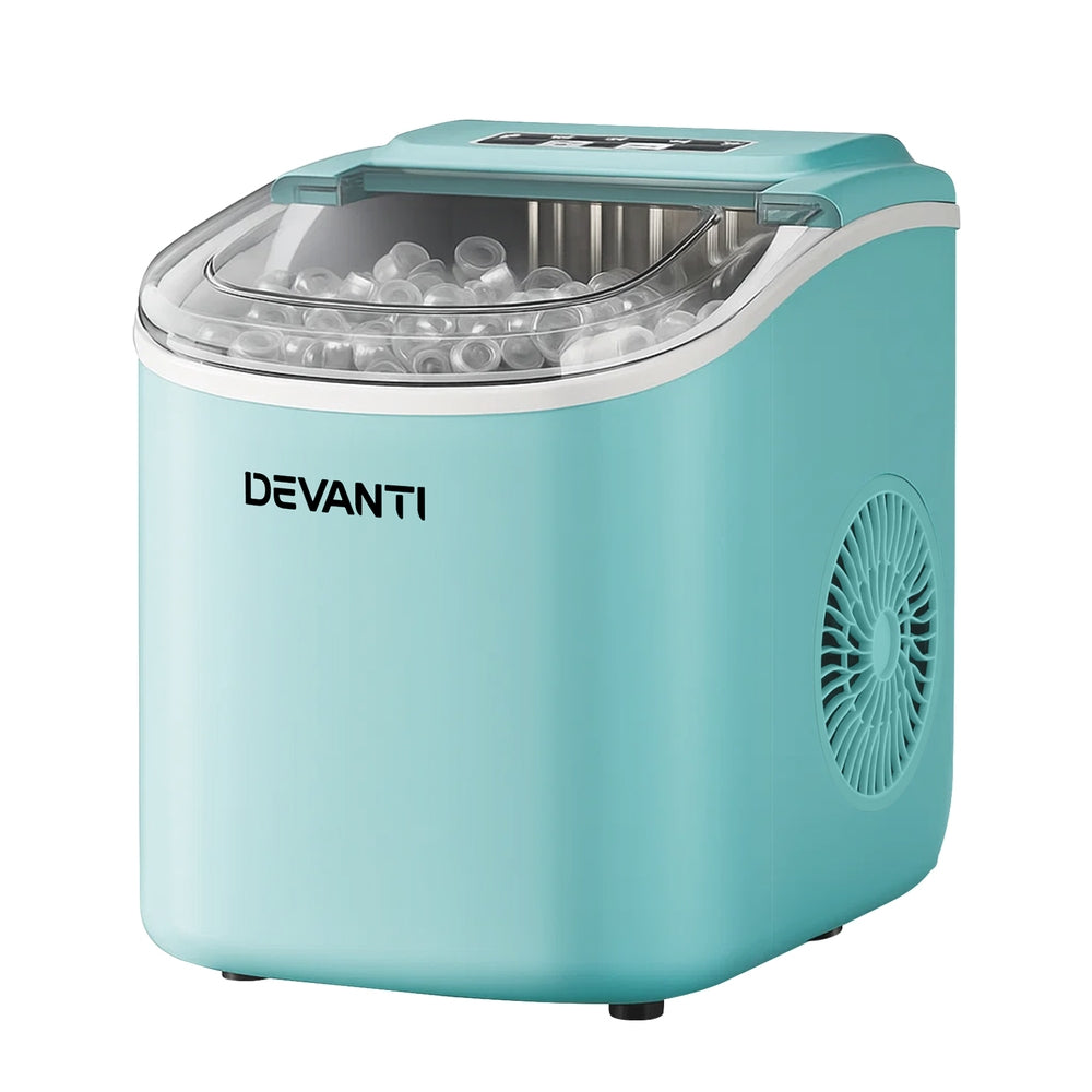 Devanti 12kg Portable Ice Cube Maker Machine