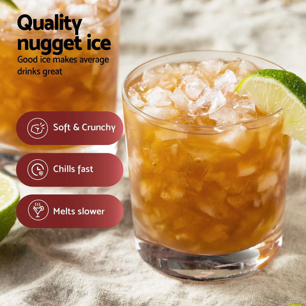 Devanti 15kg Portable Ice Cube Maker Machine
