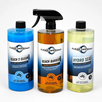 Offroad Trio: Beach 2 Clean, Beach Barrier & Hydro Seal