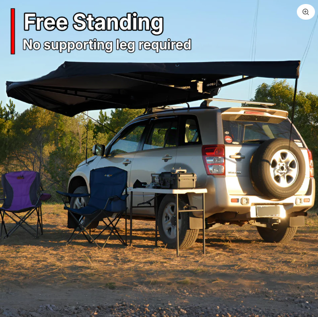 Awning: OPENROAD 180 Degree Awning Free Standing