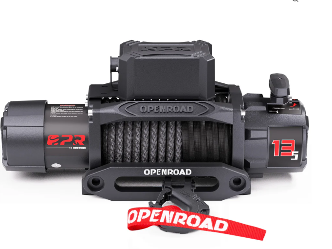 OPENROAD 13,500lb Electric Winches with Synthetic Rope