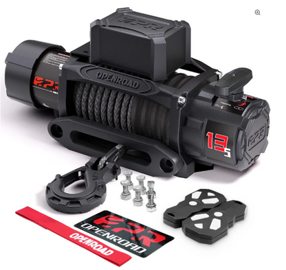 OPENROAD 13,500lb Electric Winches with Synthetic Rope