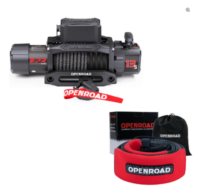 OPENROAD 13,500lb Electric Winches with Synthetic Rope