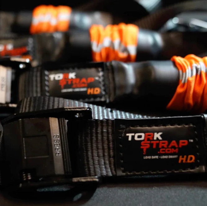 TorkStrap HD750 | Spring Loaded Tie Down Straps (980kg Break Strength)