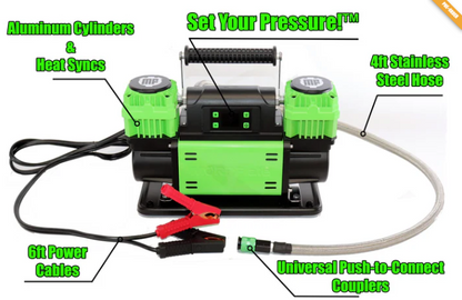 MORRFlate TenSix™ PSI Pro™ 12v Portable Air Compressor – Gen2