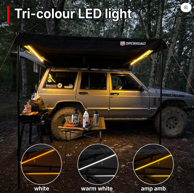 Awning: OPENROAD 90 Degree Quick Open Awning