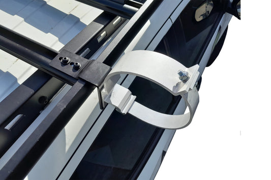 Wedgetail Adventure Accessory 150mm Conduit Carrier Caps And 3 Brackets Side Mount, No Pipe
