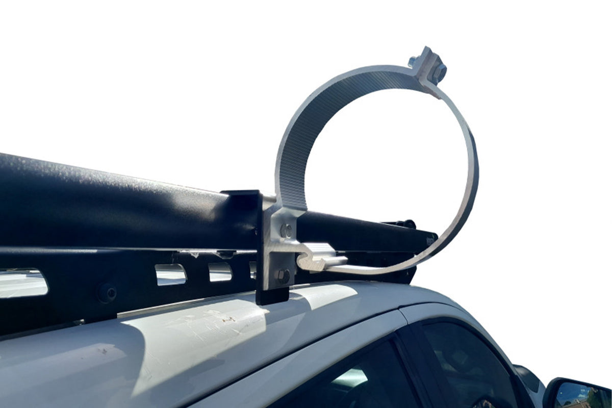 Wedgetail Adventure Accessory 150mm Conduit Carrier Caps And 3 Brackets Side Mount, No Pipe