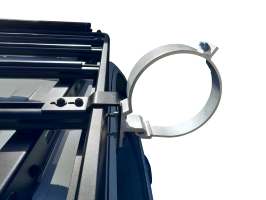 Wedgetail Adventure Accessory 150mm Conduit Carrier Caps And 3 Brackets Side Mount, No Pipe