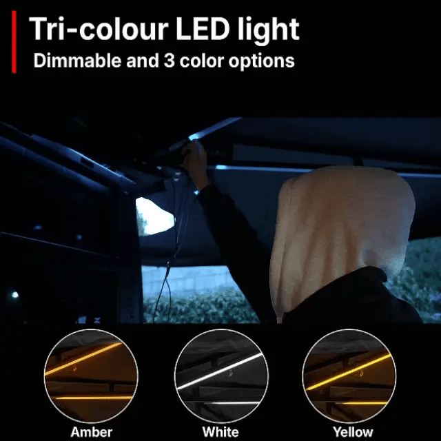 OPENROAD 270 Degree Awning Plus With Zippered D-Door