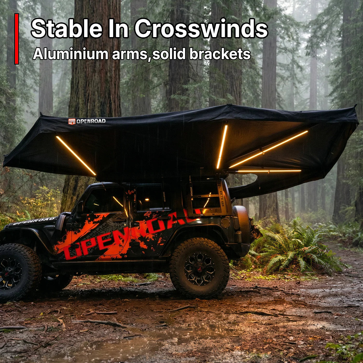 OPENROAD 270 Degree Awning Plus With Zippered D-Door
