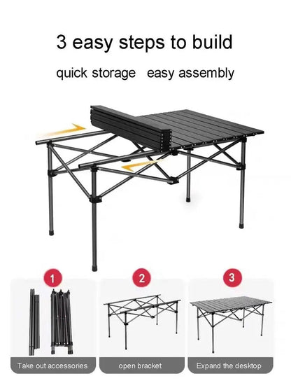 Iron Folding Camping Table-3